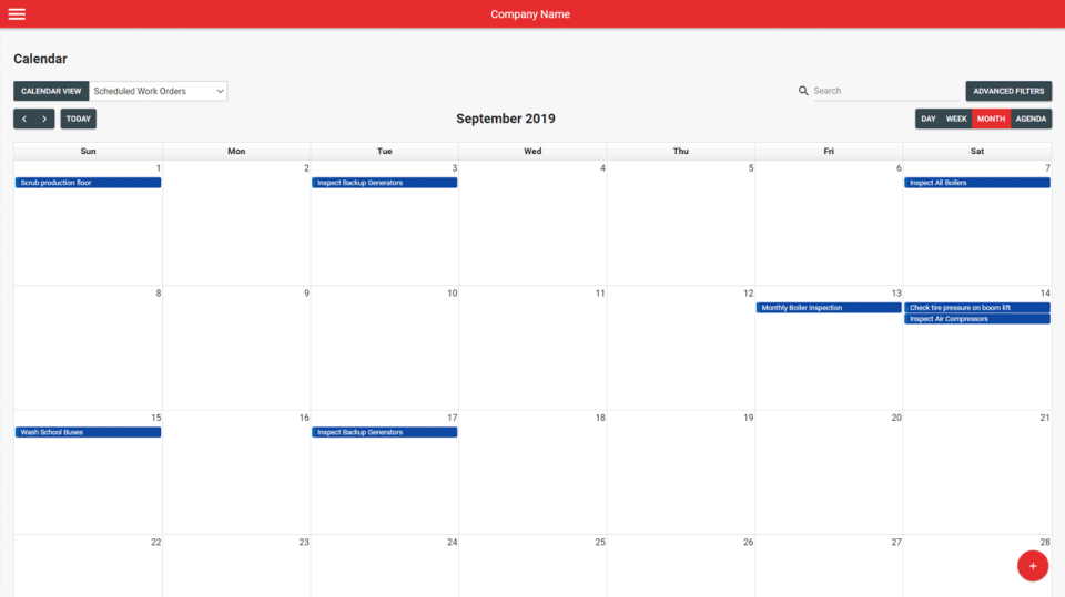 screenshot of Q Ware CMMS